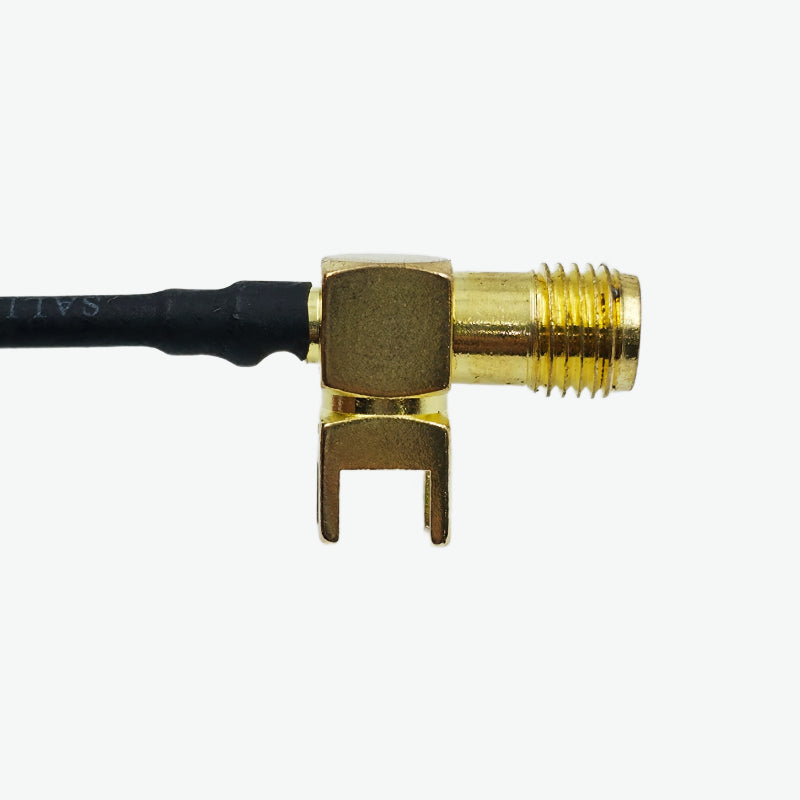 RF 6GHz 1.13mm Female SMA-B to IPX Cable Assembly - 12 cm