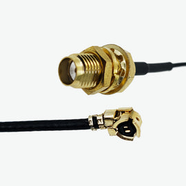AntennaHome AHCG.101 RF 6GHz 1.13mm Female SMA to IPX Cable Assembly - 12 cm