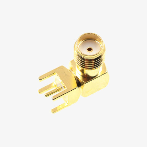 RF 6GHz Female SMA-K Bended Q4 DIP Connector for Antenna