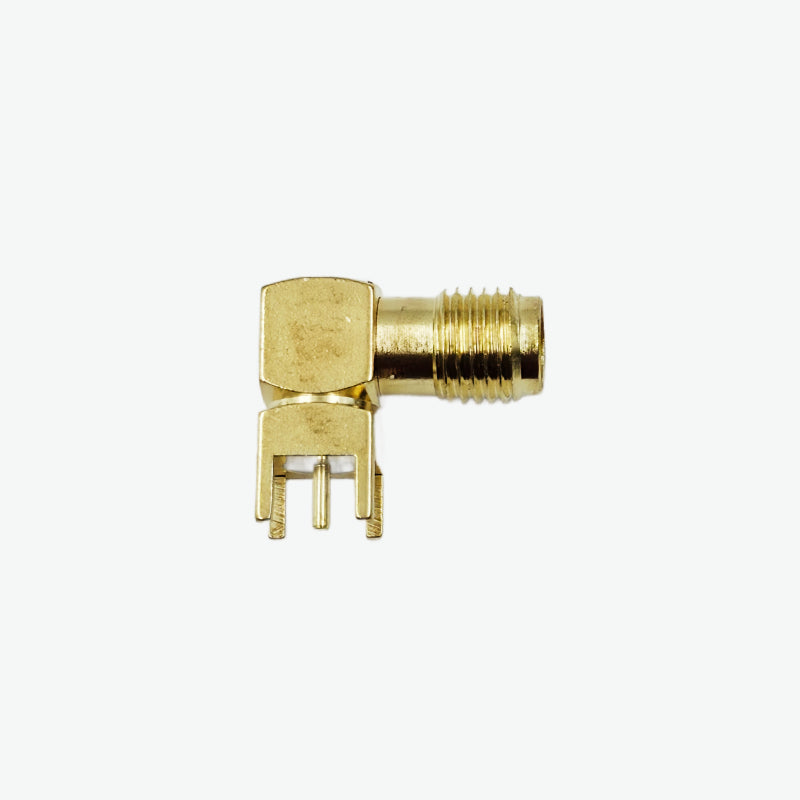 RF 6GHz Female SMA-K Bended Q4 DIP Connector for Antenna