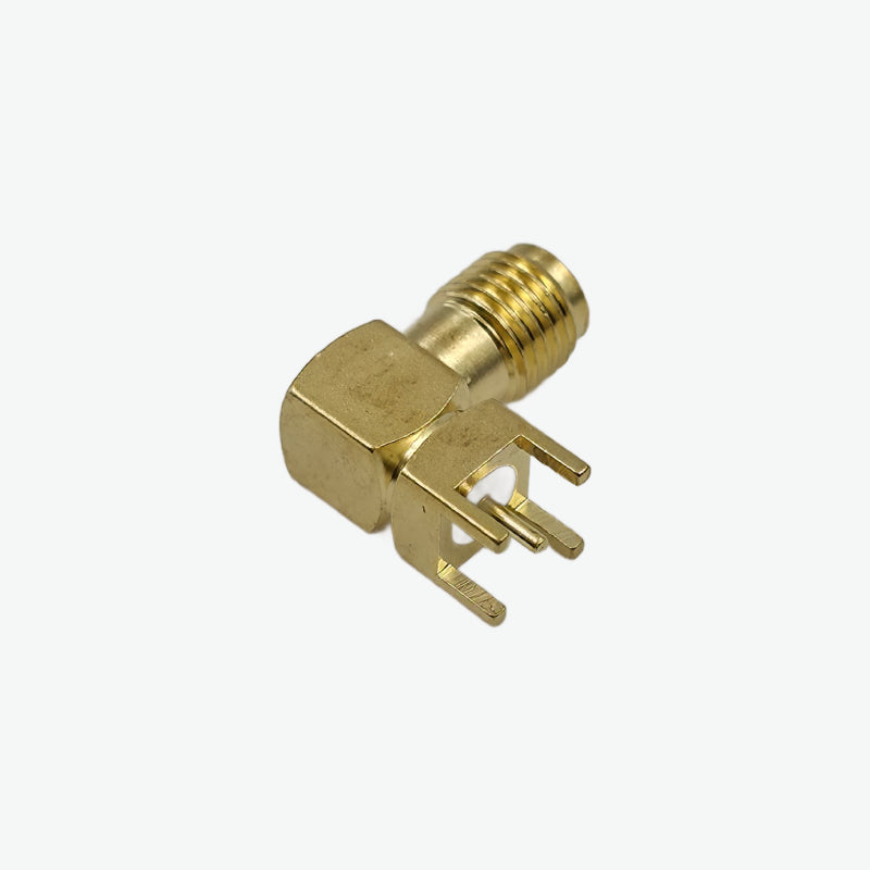 AntennaHome RF 6GHz Female SMA-K Bended Q4 DIP Connector for Antenna