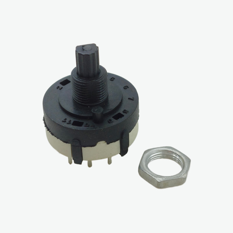 1 Pole 12 Way 26mm Rotary  Switch - 8mm Shaft