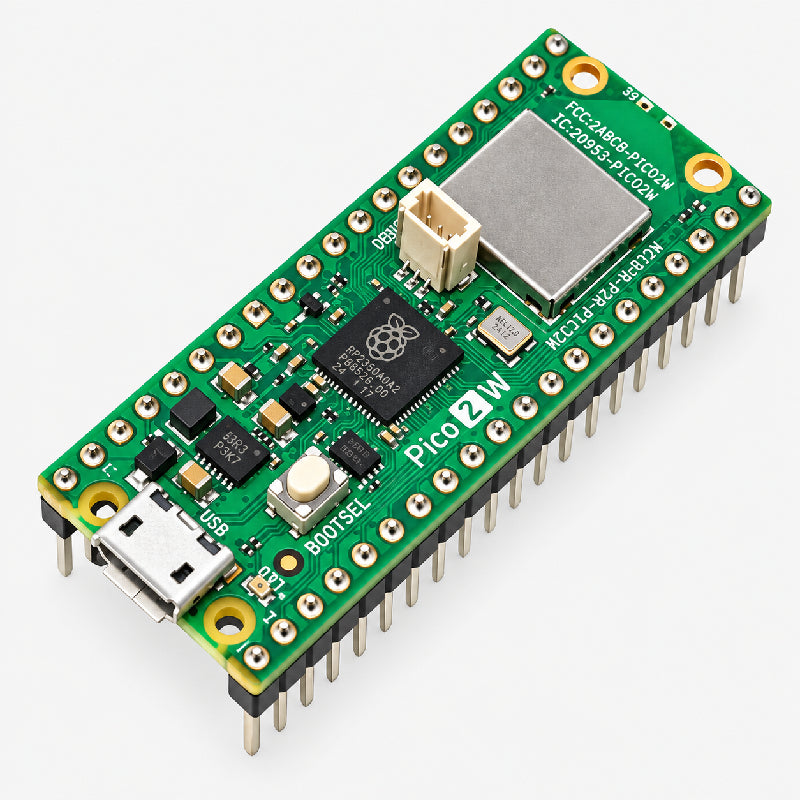 Raspberry Pi Pico 2 W with Header Pins