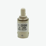 250V 2A 2-Pin AC Refrigerator Door Light Push Switch 13.5mm Normally Open