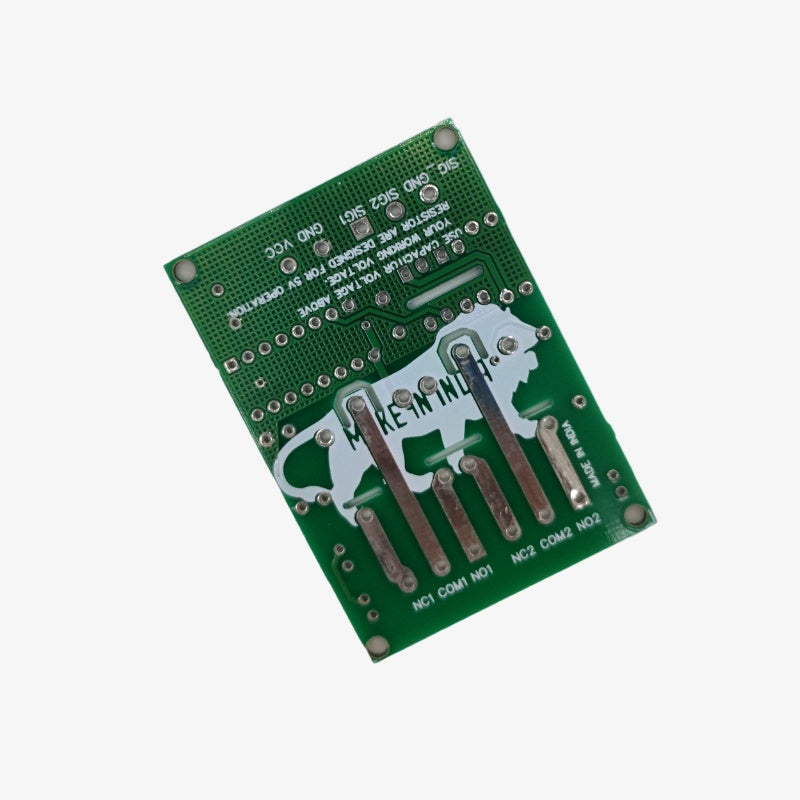 PCB for 2-Channel Relay Module with Optocoupler Input – QuartzComponents