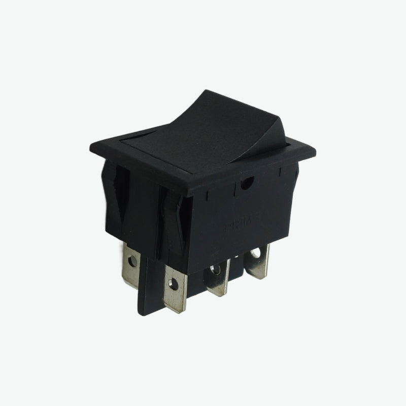 6-Pin DPDT Miniature Rocker Switch - 16A 250V AC