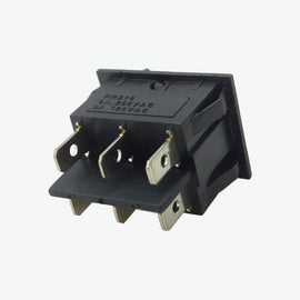 6-Pin DPDT Miniature Rocker Switch - 16A 250V AC