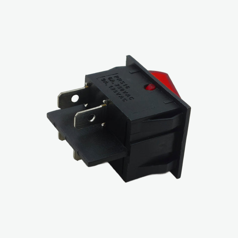 4 Pin DPST Rocker Switch - 6A 250V AC (Illuminated Option)