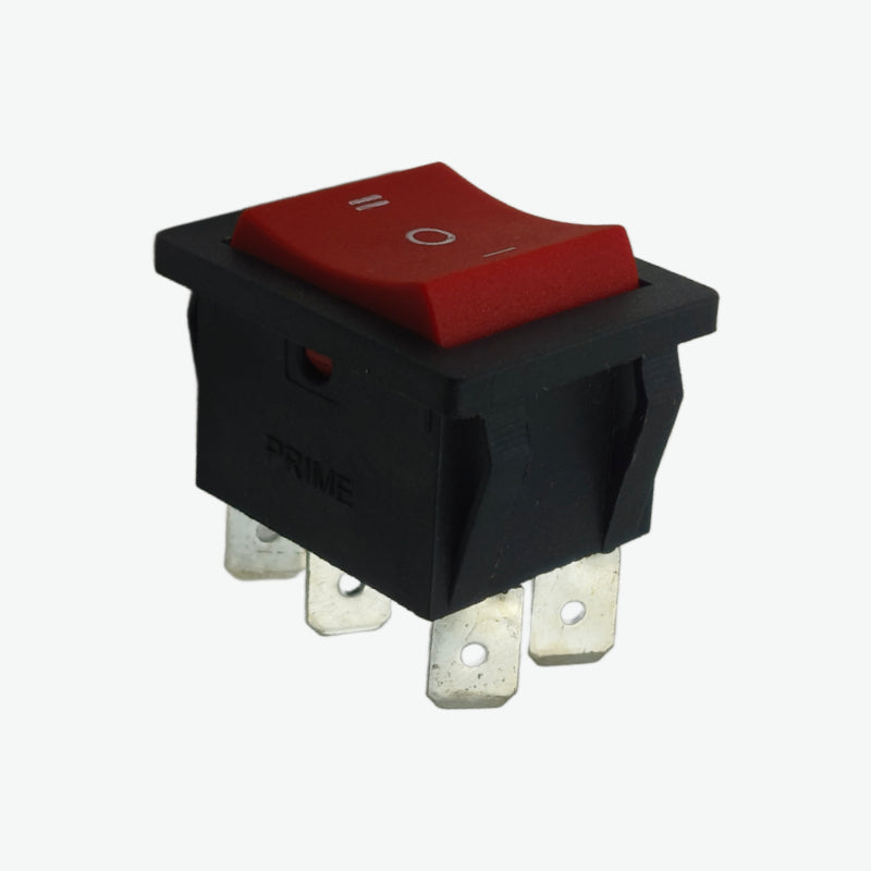 6A 250V AC 6 Pin DPDT Rocker Switch 