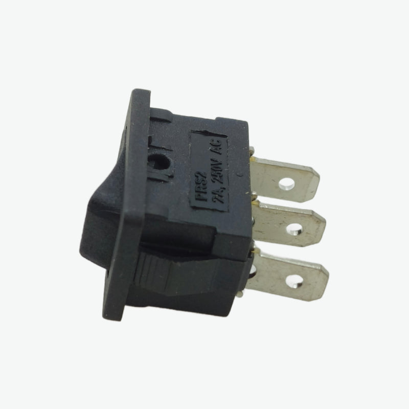 3 Pin SPDT Rocker Switch - 6A 250V AC