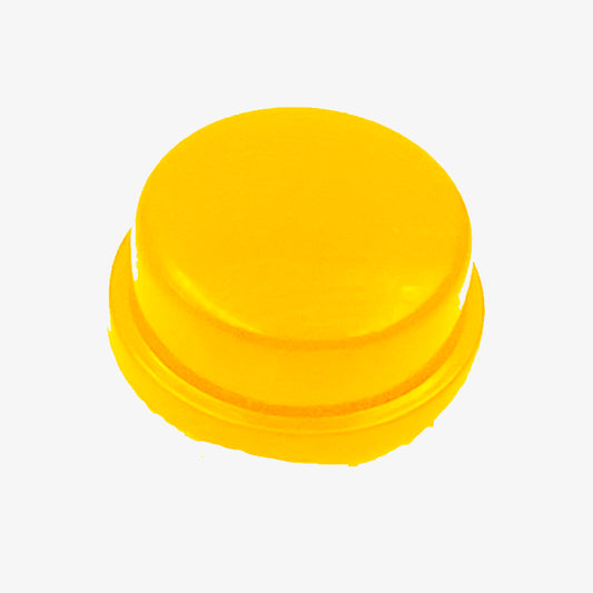 Round Cap for Square Tactile Switch 12x12x7.3 mm (Yellow)
