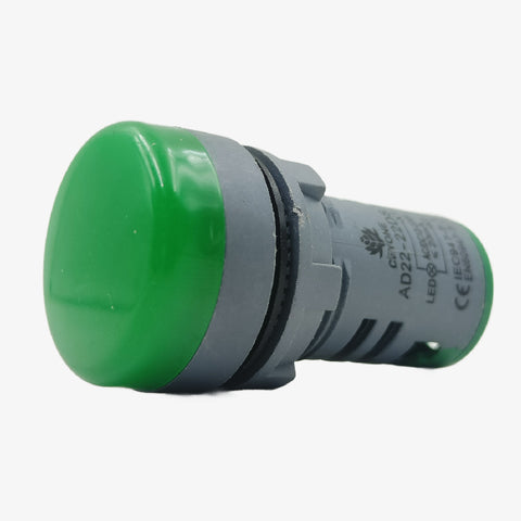 SIBASS SE-AS22-7S LED Indicator Panel Mount - 12VDC 220AC Green