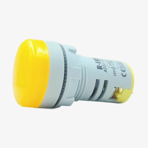 SIBASS SE-AS22-7S LED Indicator Panel Mount - 12VDC 220AC Yellow