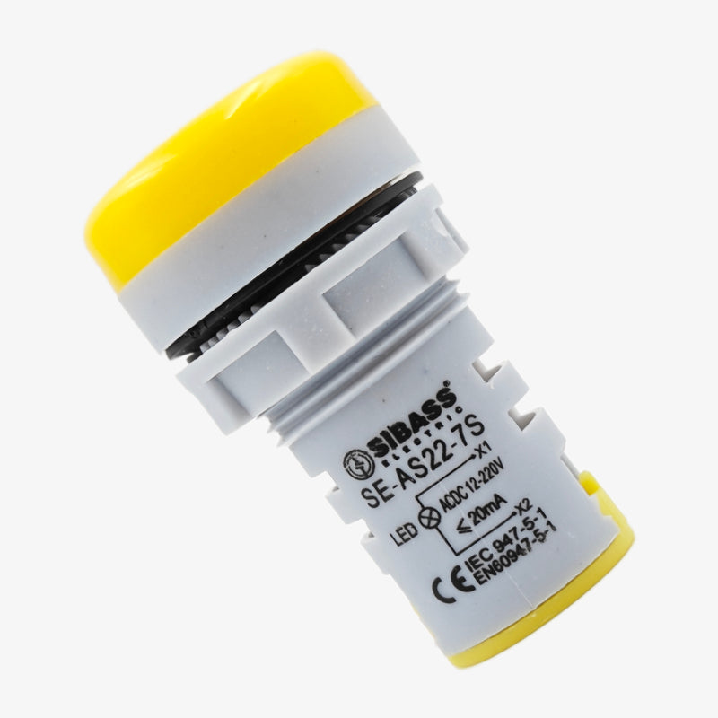 LED MULTI VOLT 12VDC-220AC YELLOW