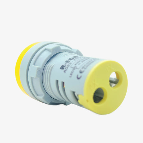 SIBASS SE-AS22-7S LED Indicator Panel Mount - 12VDC 220AC Yellow