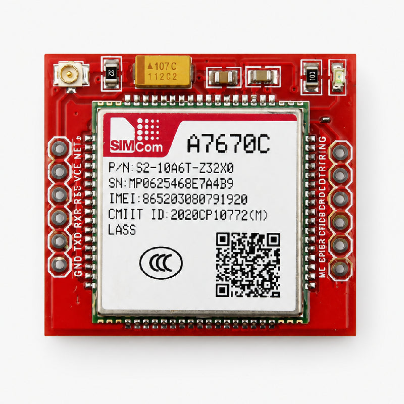 SIMA7670C 4G GSM Breakout Board (Red PCB)