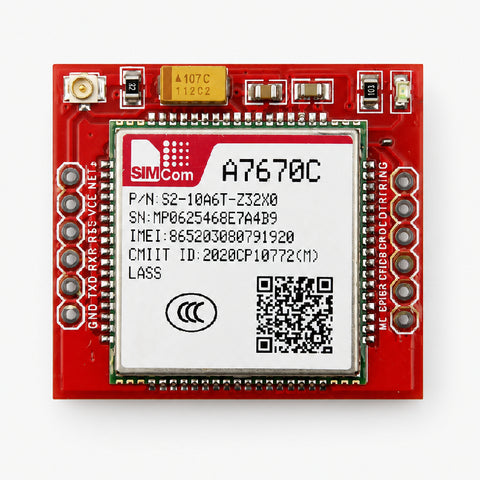SIMA7670C 4G GSM Breakout Board (Red PCB)
