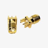 SMA Female Straight Edge PCB Mount Connector for 1.6mm PCB