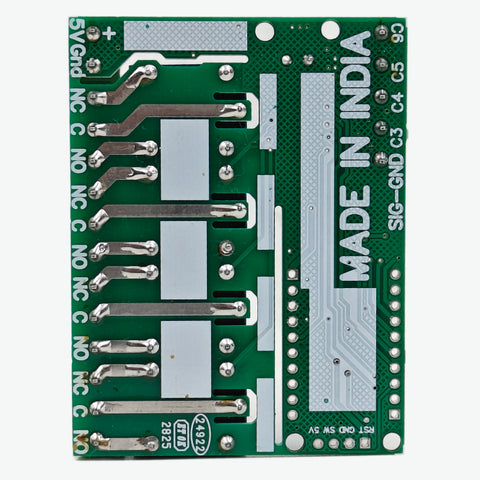 STM8S003F3P6TR with 4 Channel Relay and 4 Channel opto Input Breakout Board