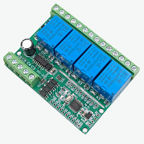 STM8S003F3P6TR with 4 Channel Relay and 4 Channel opto Input Breakout Board 5V