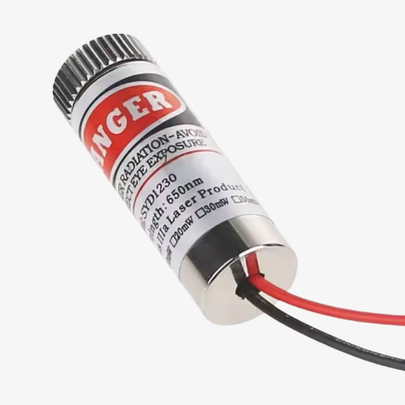 SYD1230 12mm 5mW Cross-Line Laser Module – Red – QuartzComponents