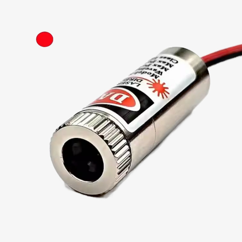 12mm 5mW Red Cross Line with Adjustable Spot Size Laser Module – Red