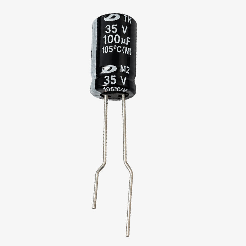 Samwha 100uF 35V Radial Electrolytic Capacitor - Through Hole Package