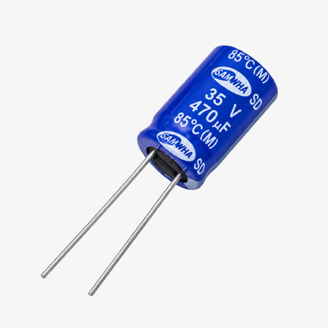 Samwha 470uF 35V Radial Electrolytic Capacitor - Through Hole Package