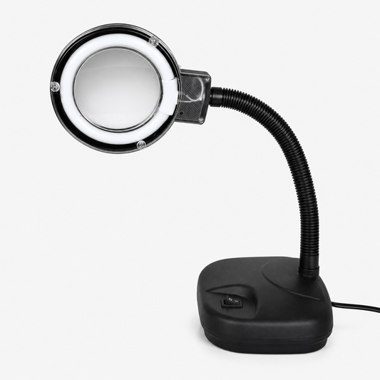 5X 10X Light-Weight Portable Tabletop Gooseneck Led Magnifying Desk Lamp