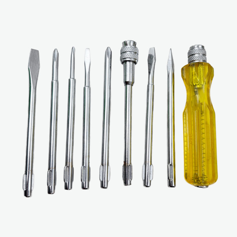 Screwdriver Set with Built-in Neon Bulb (Pack of 8)