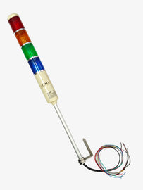 Signal Tower Light with Buzzer 4 Tier - Red, Yellow, Green and Blue LED, 24V/220V AC/DC