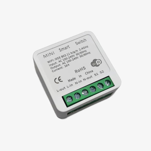 Mini Smart WiFi Timer Switch 16A - Alexa & Google Home Compatible