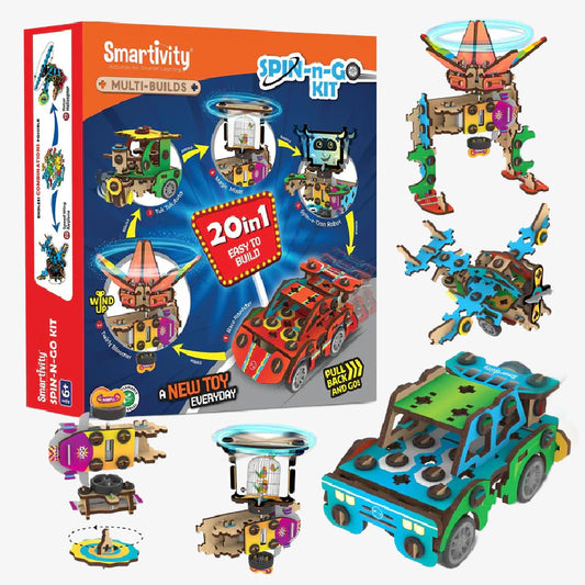 20-in-1 Multi-Builds Spin-n-Go Kit for Kids
