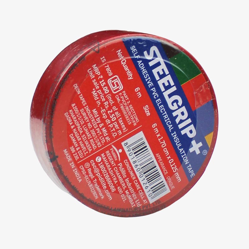 Steelgrip Insulation Electrical Tape - RED
