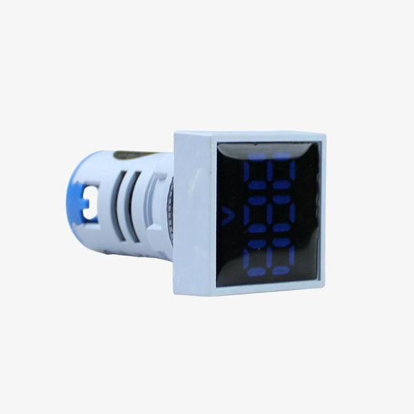 Hack AD16-22FSV AC Voltmeter Display Square Blue 22mm (AC60-500 V)