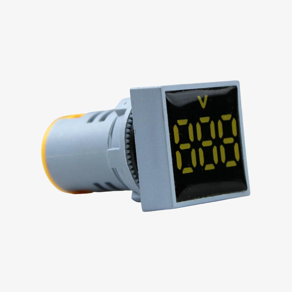 Ceyone AD16-22FSV AC Voltmeter Display Sqaure Yellow 22mm (AC60-500 V)