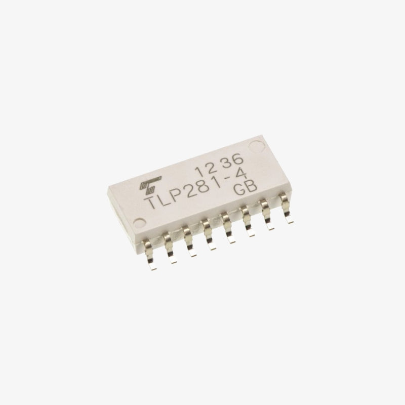 TLP281-4 Transistor Output Optocoupler IC (Toshiba) - SOIC-16 SMD Package