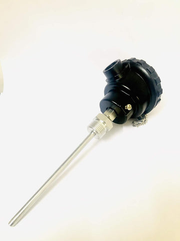 PT100 Head Type Thermocouple 8 inch Long probe