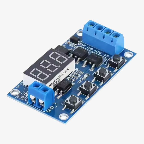 Timing Delay Switch Circuit with Double MOSFET Control