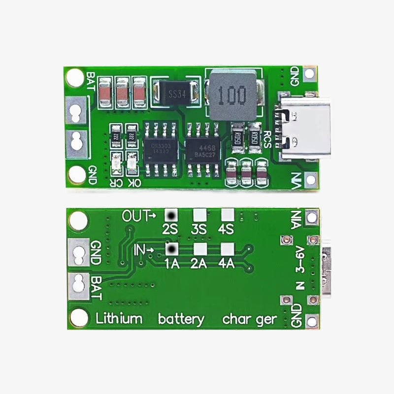 Type-C 2S 8.4V Multi-Cell Step-Up Lithium Battery Charger Module