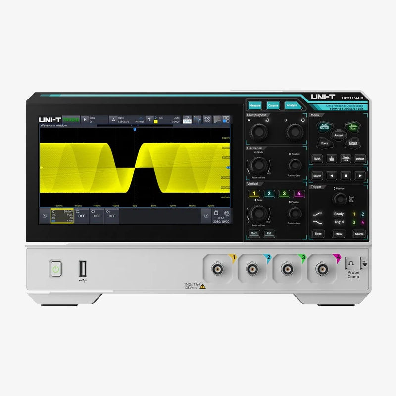 UNI-T UPO1154HD 4Ch 12-Bit Digital Storage Oscilloscope - 150 MHz 4Channel