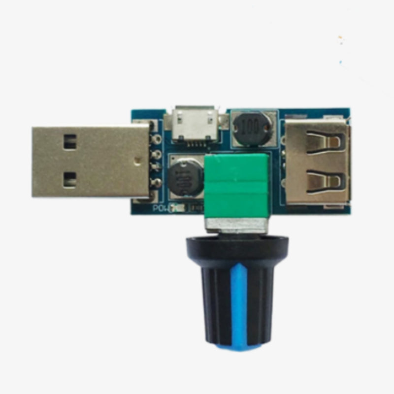 USB Fan Speed Controller Module Reducing Noise Multi-stall Adjustment Governor DC 4-12V
