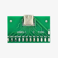 Load image into Gallery viewer, USB 3.1 Female Socket Type-C Connector 24-Pin Breakout PCB Board Module