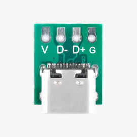 USB 3.1 Female Socket Type-C Connector 4-Pin Breakout Board