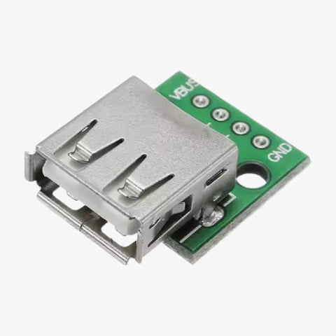 USB Female to 2.54mm Breakout Board with Direct 4P Adapter