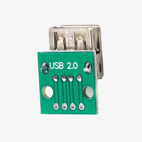 USB Female to 2.54mm Breakout Board with Direct 4P Adapter