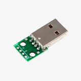 Male USB Type A to DIP Mini 4 Pin Adapter Breakout Board