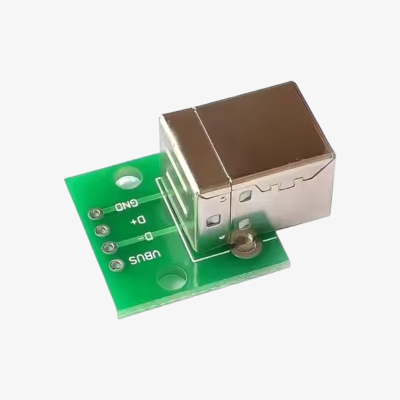 USB Type-B Female Head to DIP 4-Pin Breakout Module