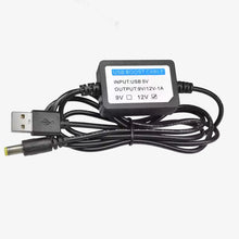 Load image into Gallery viewer, USB Power DC 5V 1A to DC 12V Step Up Module USB Booster Converter Adapter Cable with 2.1×5.5mm DC Plug
