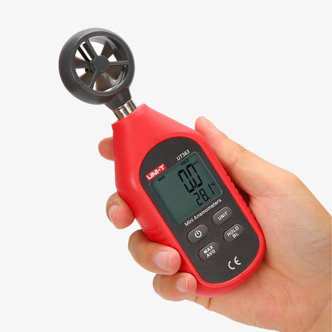 UNI-T UT363 Mini Digital Anemometer Digital Wind Speed and Temperature Meter